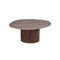 MESA DE CENTRO TOPE DE MARMOL ARTIFICIAL Y BASE MDF