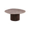 MESA DE CENTRO TOPE DE MARMOL ARTIFICIAL Y BASE MDF