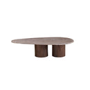 MESA DE CENTRO CON TOPE DE MARMOL ARTIFICIAL  Y BASE MDF