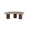 MESA DE CENTRO TOPE DE MARMOL ARTIFICIAL Y BASE MDF