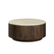 MESA DE CENTRO TOPE ARTIFICAL DE MARMOL Y BASE MDF