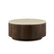 MESA DE CENTRO TOPE ARTIFICAL DE MARMOL Y BASE MDF