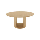 MESA COMEDOR EN MDF Y ACABADO MADERA