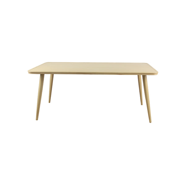 MESA DE COMEDOR DE EXTERIOR EN ALUMINIO ESTILO RATAN