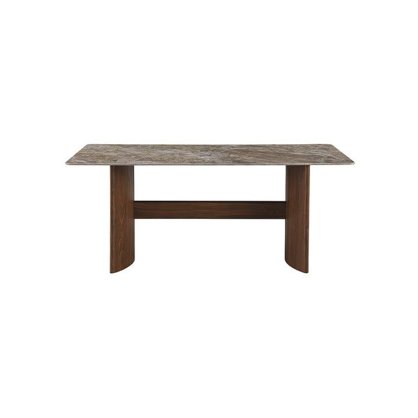 DINING TABLE TOP: SINTERED STONE  BASE: MDF WITH 3D PAPER