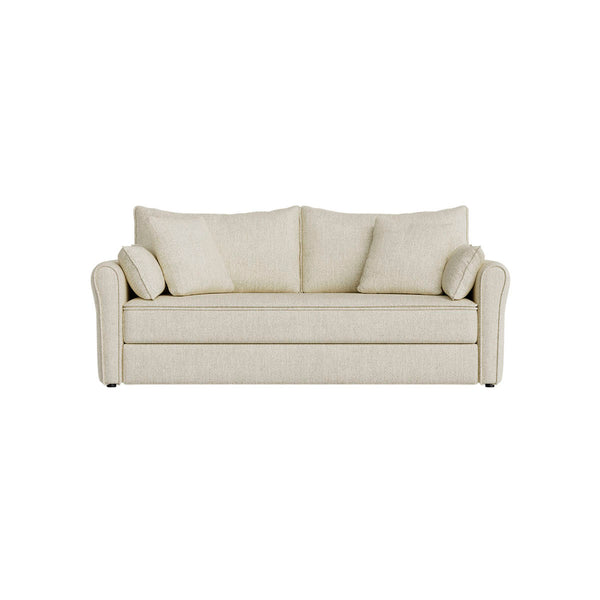 SOFA CAMA EN TELA BEIGE