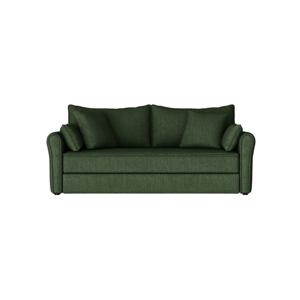 SOFA CAMA EN TELA VERDE