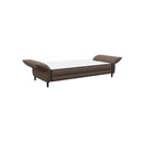 SOFA CAMA EN TELA MARRON