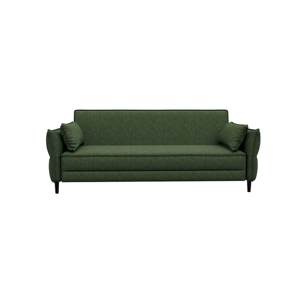 SOFA CAMA EN TELA VERDE