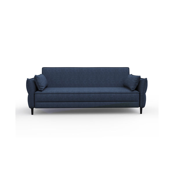 SOFA CAMA EN TELA AZUL