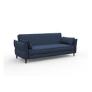 SOFA CAMA EN TELA AZUL