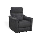 BUTACA RECLINABLE ELECTRICA EN TELA AZUL