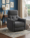 BUTACA RECLINABLE ELECTRICA EN TELA AZUL