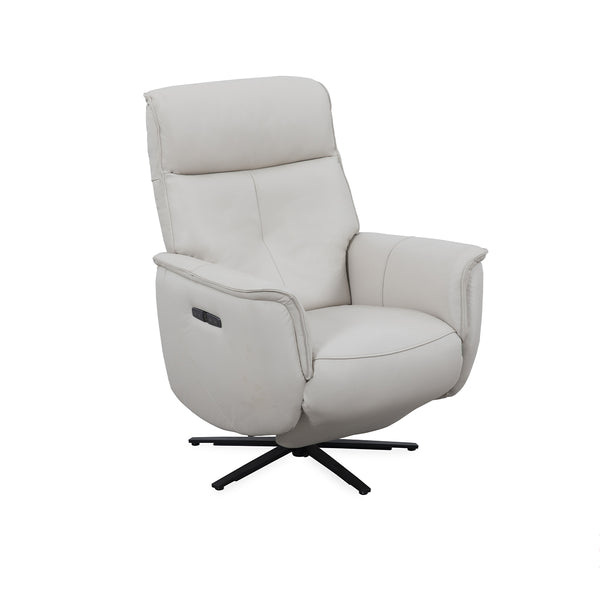 BUTACA RECLINABLE ELECTRICA CON FRENTE DE PIEL GRIS