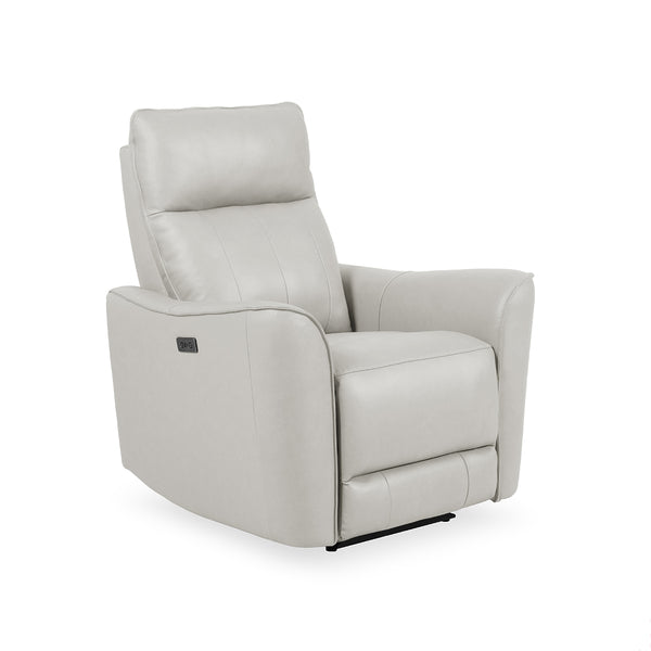 BUTACA RECLINABLE ELECTRICA CON FRENTE DE PIEL GRIS