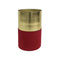 VASE GOLD RED VELVET