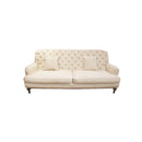 SOFA ESTACIONARIO DE 3 ASIENTOS EN TELA BEIGE