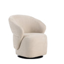 BUTACA GIRATORIA EN TELA BEIGE