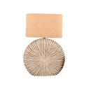 LAMPARA DE MESA ACABADO DE MADERA LAVADA