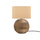 LAMPARA DE MESA ACABADO DE MADERA