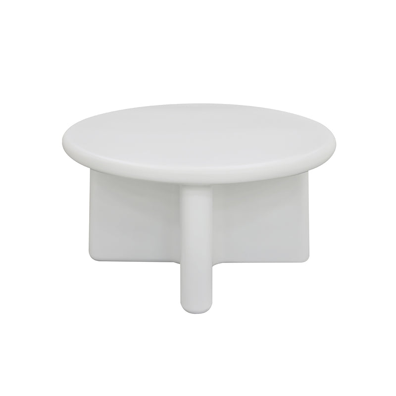 MESA DE CENTRO EN BLANCO MATE