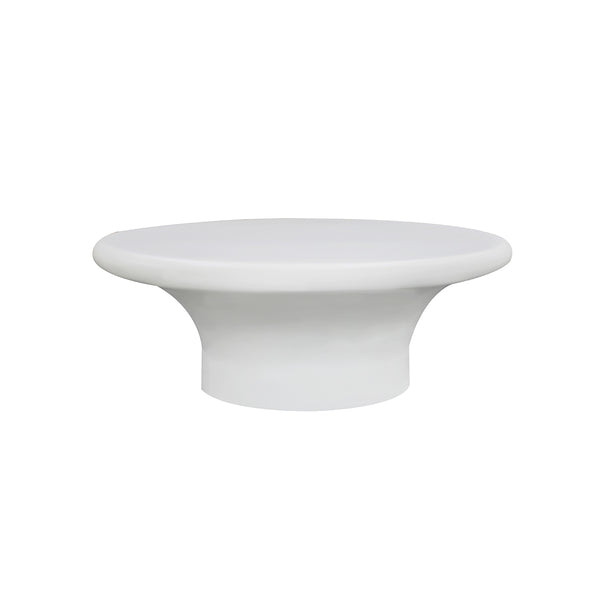 MESA DE CENTRO EN BLANCO MATE