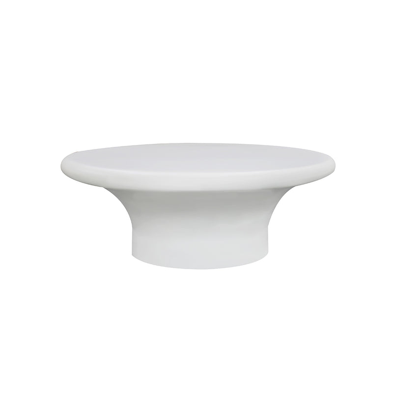 MESA DE CENTRO EN BLANCO MATE