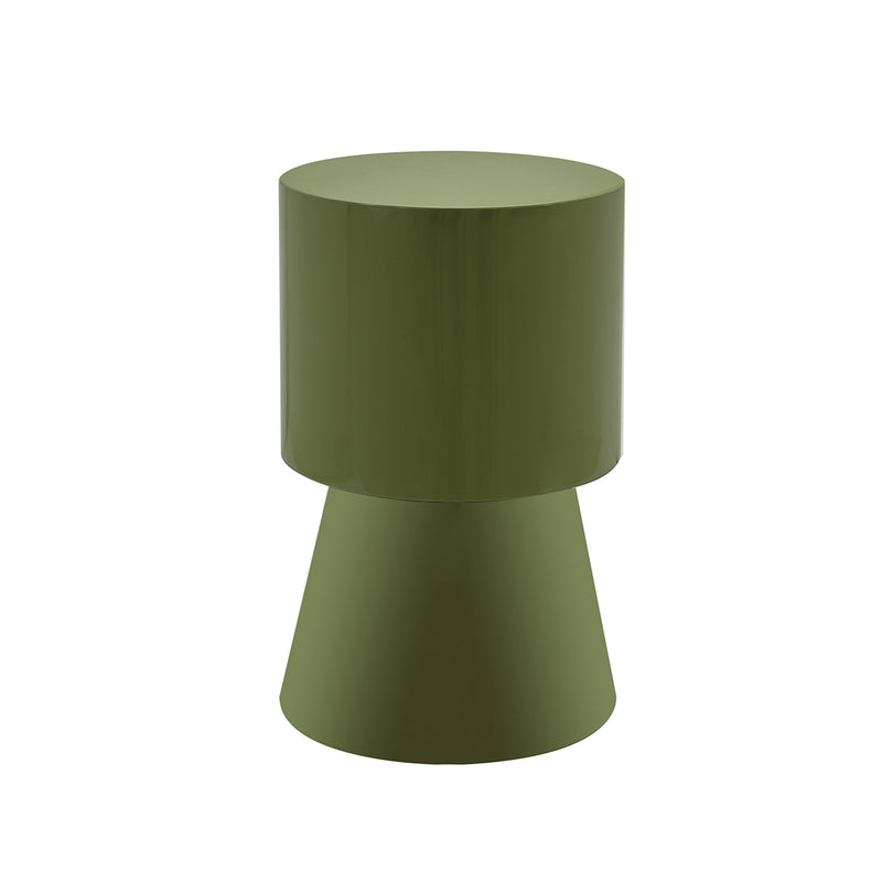 MESA LATERAL EN LACA VERDE