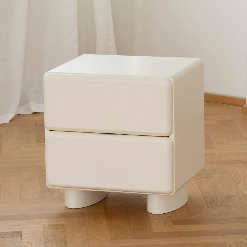 MESA DE NOCHE EN LACA BLANCA