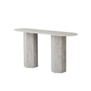 CONSOLA EN MARMOL ARTIFICIAL GRIS