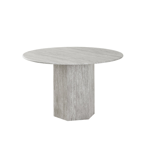 MESA DE COMEDOR EN MARMOL ARTIFICIAL Y BASE MDF