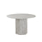 MESA DE COMEDOR EN MARMOL ARTIFICIAL Y BASE MDF