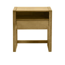 CAMA FULL INICIO COLOR MADERA NATURAL + MESITA DE NOCHE 2PCS