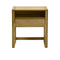 CAMA FULL INICIO COLOR MADERA NATURAL + MESITA DE NOCHE 2PCS