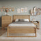 CAMA QUEEN INICIO COLOR  NATURAL+ MESITA DE NOCHE 2PCS