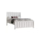 CAMA JESSE CREMA TWIN + 1 MESITA DE NOCHE - 2PCS