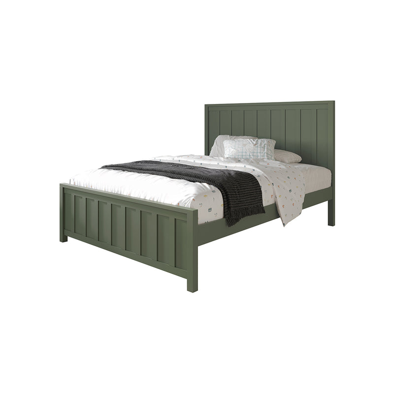 CAMA JESSE VERDE FULL + 1 MESITA DE NOCHE - 2PCS