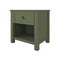 CAMA JESSE VERDE TWIN + 1 MESITA DE NOCHE - 2PCS