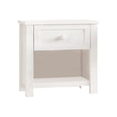 CAMA JESSE CREMA FULL + 1 MESITA DE NOCHE - 2PCS