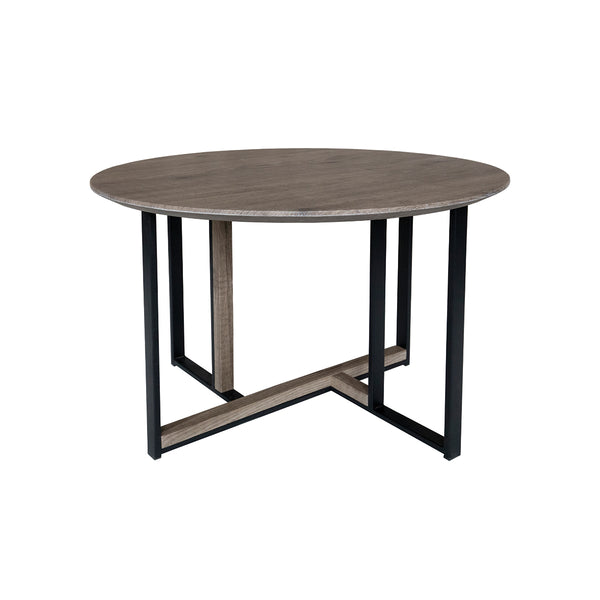 MESA DE CENTRO ACABADO DE MADERA Y PATAS NEGRAS