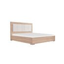 CAMA QUEEN ACABADO DE MADERA NATURAL
