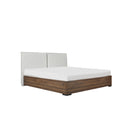 KING BED PLATFORM, WALNUT