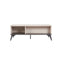 MESA DE CENTRO COMPLAST BEIGE CON PATAS NEGRAS