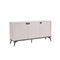 CREDENZA COMPLAST BEIGE CON PATAS NEGRAS