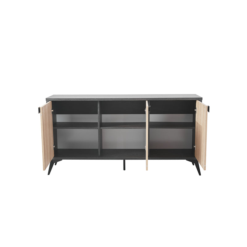 CREDENZA ACABADO DE MADERA NATURAL
