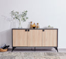 CREDENZA ACABADO DE MADERA NATURAL