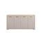 CREDENZA TAUPE Y TOPE NATURAL