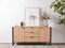 CREDENZA ACABADO DE MADERA Y METAL