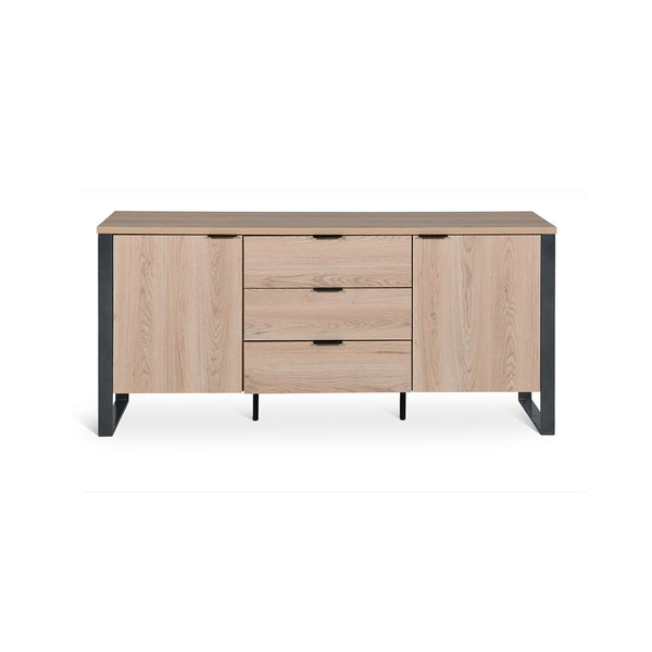 CREDENZA ACABADO DE MADERA Y METAL