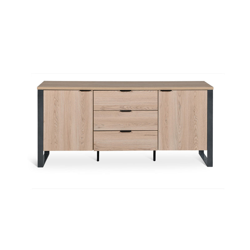 CREDENZA ACABADO DE MADERA Y METAL